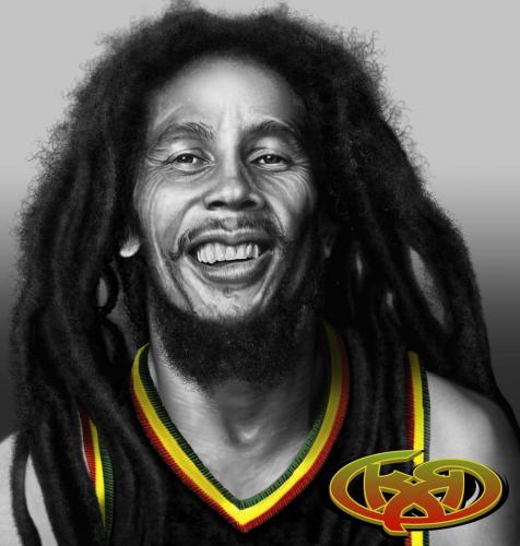 Retrato Bob Marley.