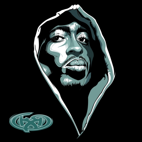 Retrato Vectorial 2PAC