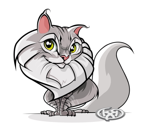 Diseño Cartoon de mi Gatita Lady.