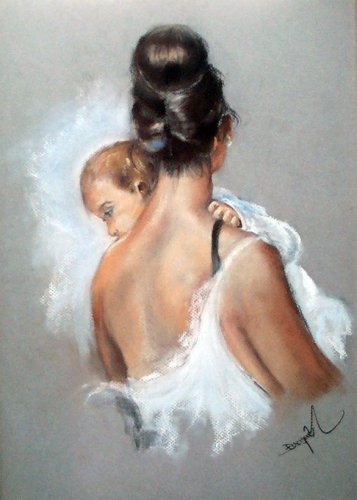 Madre. Pastel.