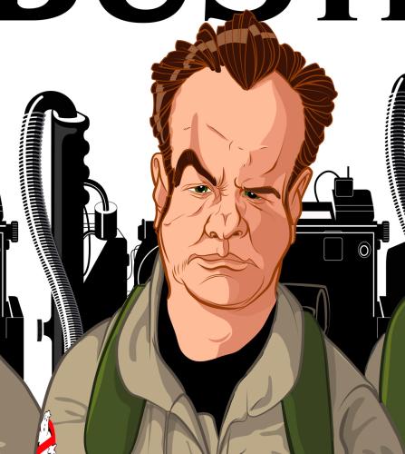 Diseño Personaje Estilo Cartoon  Ghostbusters.