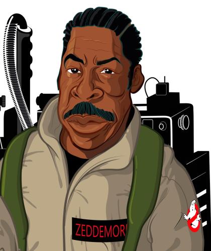 Diseño Personaje Estilo Cartoon  Ghostbusters.