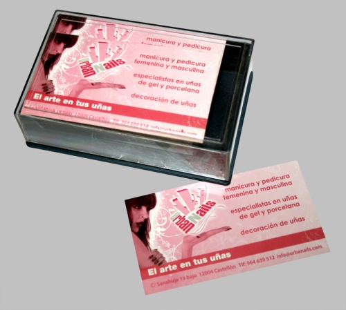 Tarjetas de visita Urban Nails.