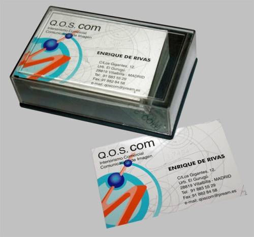 Tarjetas de visita QOS COM.