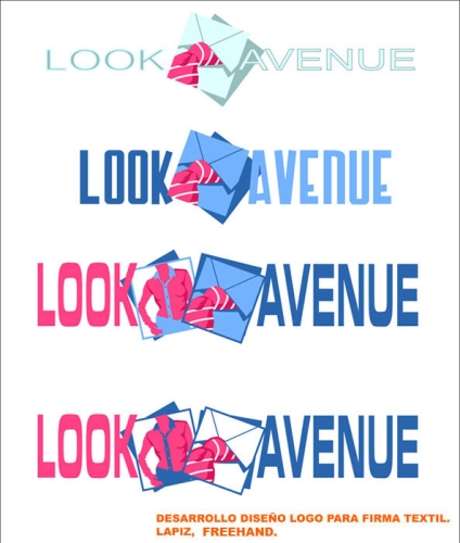 Desarrollo logo firma Textil Look Avenue.