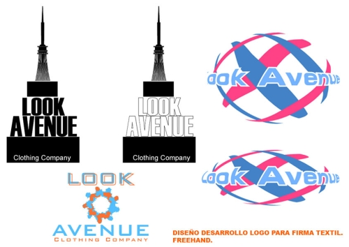 Desarrollo logo firma Textil Look Avenue.