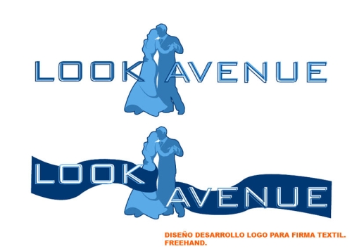 Desarrollo logo firma Textil Look Avenue.